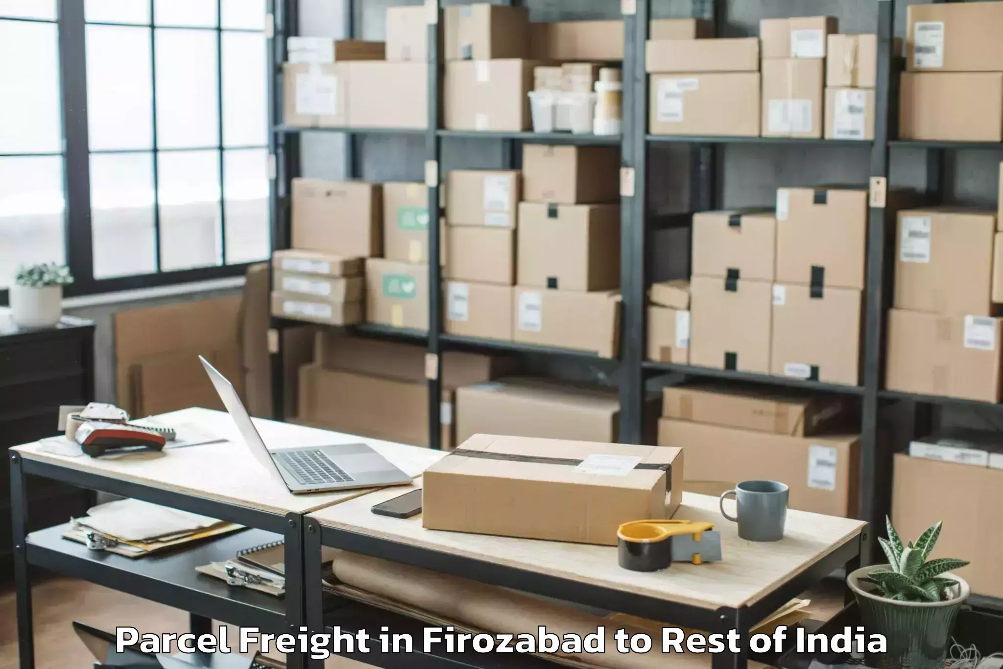 Top Firozabad to Vemanpally Parcel Freight Available